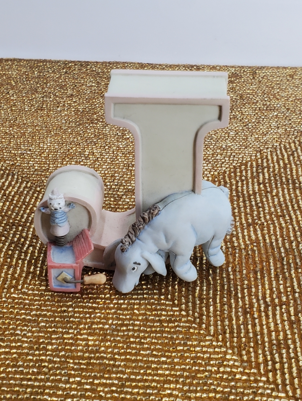 Disney Classic Pooh Eeyore Alphabet Letter J Michel & Co Wall Decor 3 inch